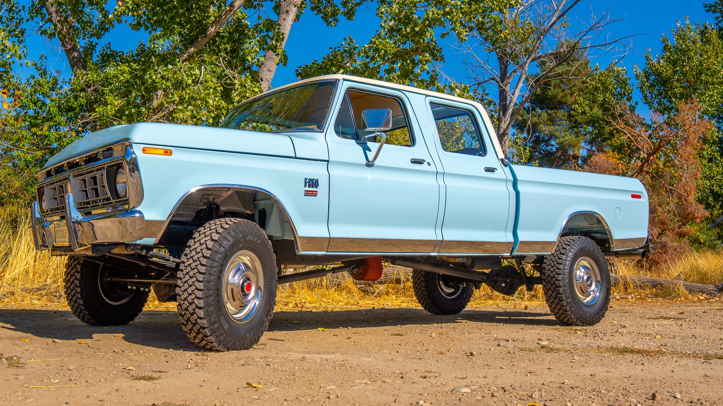 1976 Ford F250 4x4 Crew Cab — Bali Blue Restoration